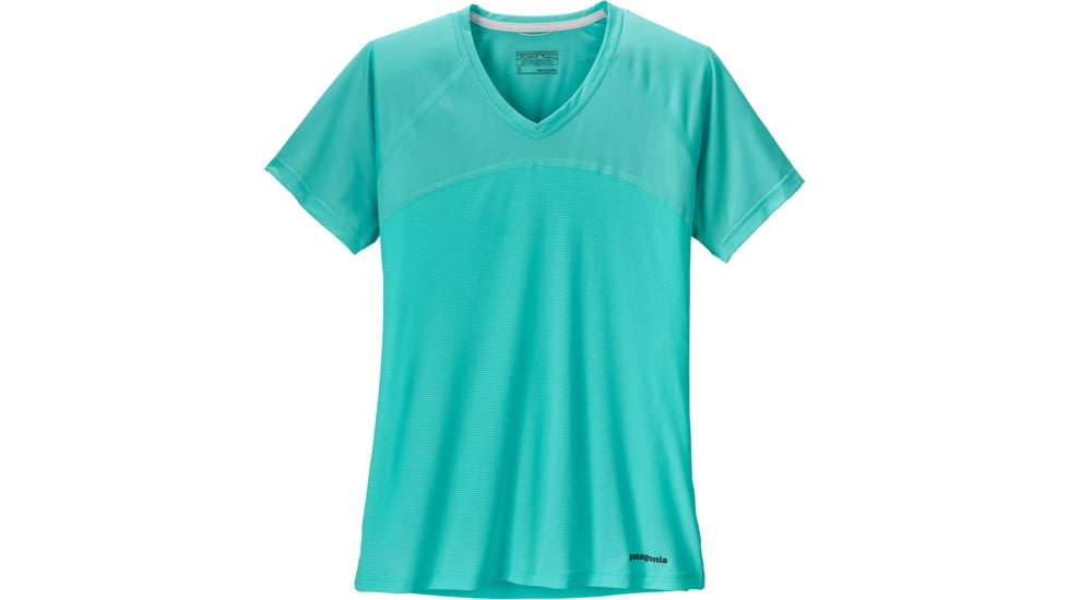 Patagonia Windchaser Short Sleeve Shirt - Women's -Strait Blue-Small