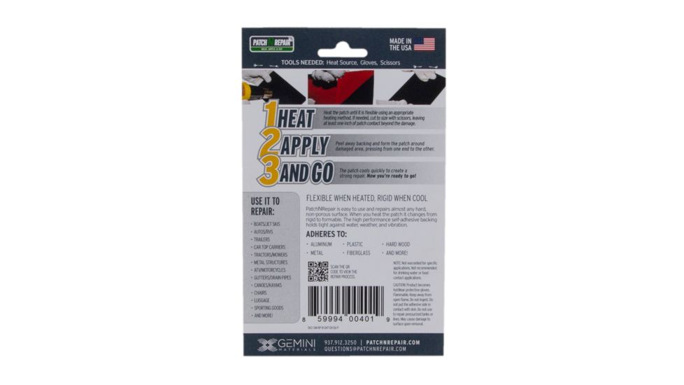 Patch N Repair Rugged Patch 4 X 6 Blk GM-RP-B-047-04-06-P