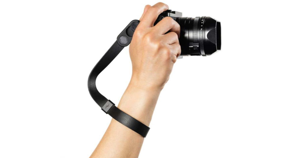 Peak Design Cuff Leather Camera Strap Wrist, Black, Standard, LRS-WR-BK-1