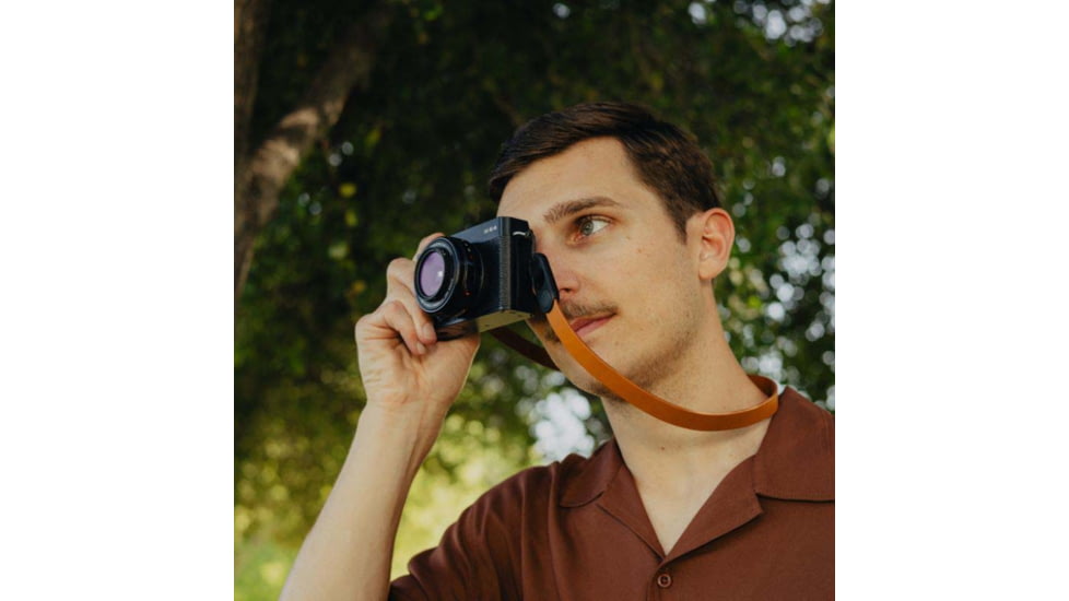 Peak Design Form Leather Camera Strap, Amber, Neck, LRS-N-AM-1