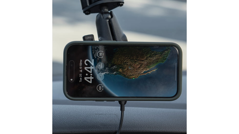 Peak Design Mobile Car Mount 1 Ball Adapter - Charging v3, Black, M-CM-AE-BK-2