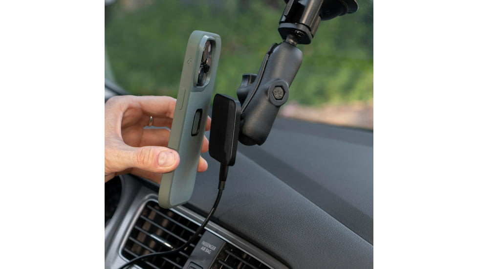 Peak Design Mobile Car Mount 1 Ball Adapter - Charging v3, Black, M-CM-AE-BK-2