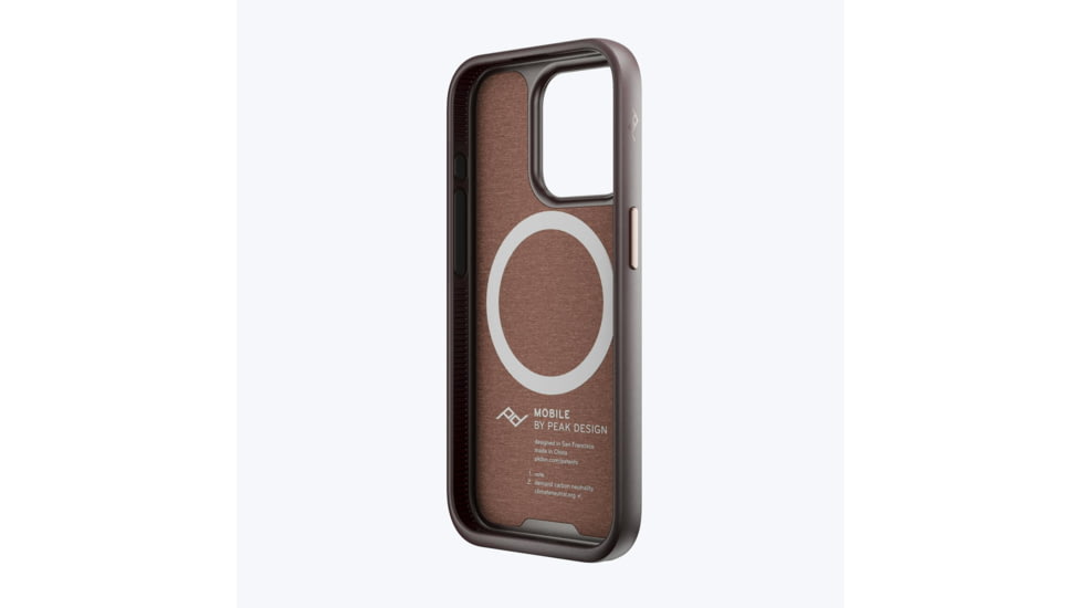 Peak Design Mobile Everyday Fabric Case iPhone 15 Pro v2, Redwood, M-MC-BK-RD-2