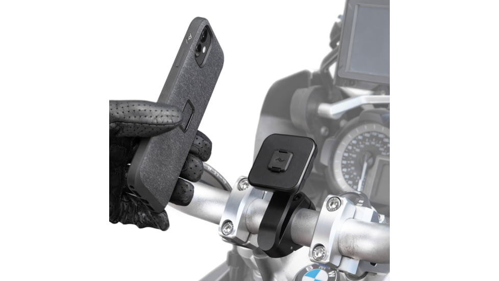 Peak Design Motorcycle Bar Mount, Black, One Size, M-MM-AB-BK-1