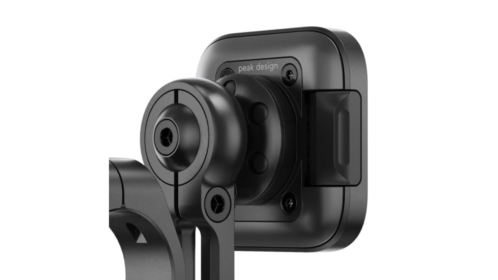Peak Design Motorcycle Bar Mount, Non-charging, Locking V2, Black, M-MM-AB-BK-2