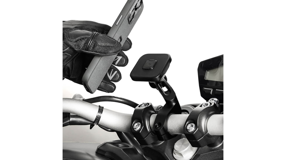 Peak Design Motorcycle Bar Mount, Non-charging, Locking V2, Black, M-MM-AB-BK-2