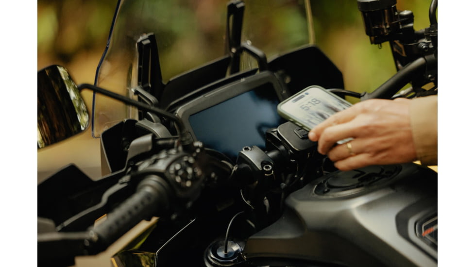 Peak Design Motorcycle Bar Mount, Non-charging, Locking V2, Black, M-MM-AB-BK-2