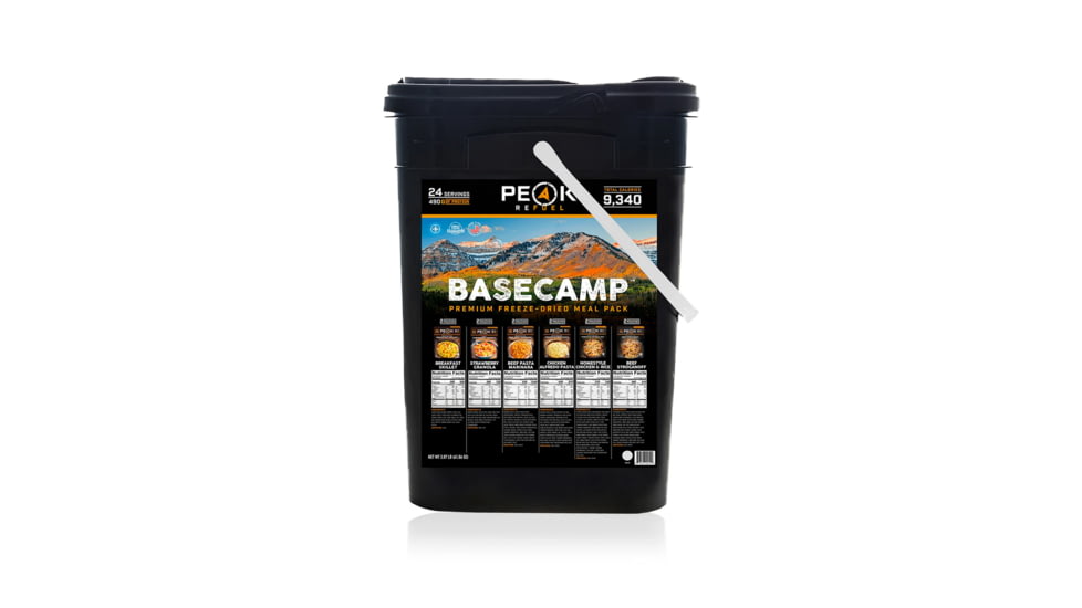Peak Refuel Base Camp 2.0 Premium Meals Bucket, 24 Servings, 58247