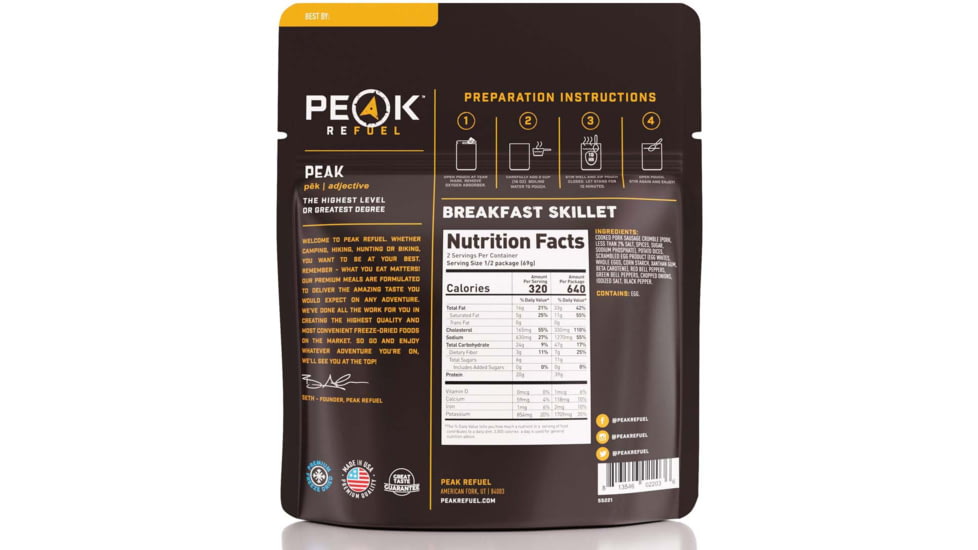 Peak Refuel Breakfast Skillet, 39g, 55228