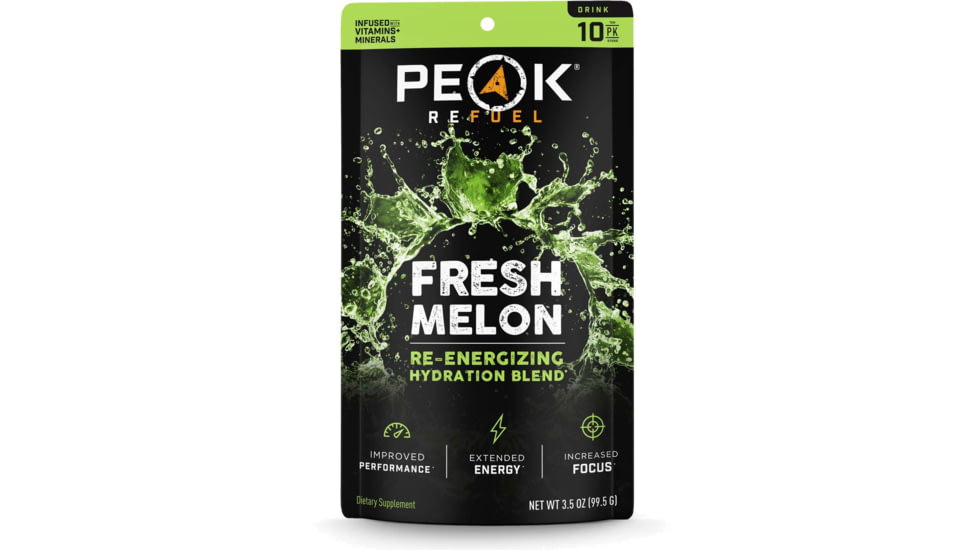 Peak Refuel Fresh Melon Re-Energizing Drink Stick Pack, 10 Pack, 58874