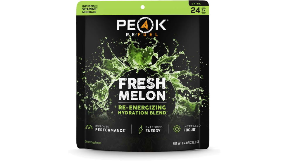 Peak Refuel Fresh Melon Re-Energizing Drink Stick Pack, 24 Pack, 58875