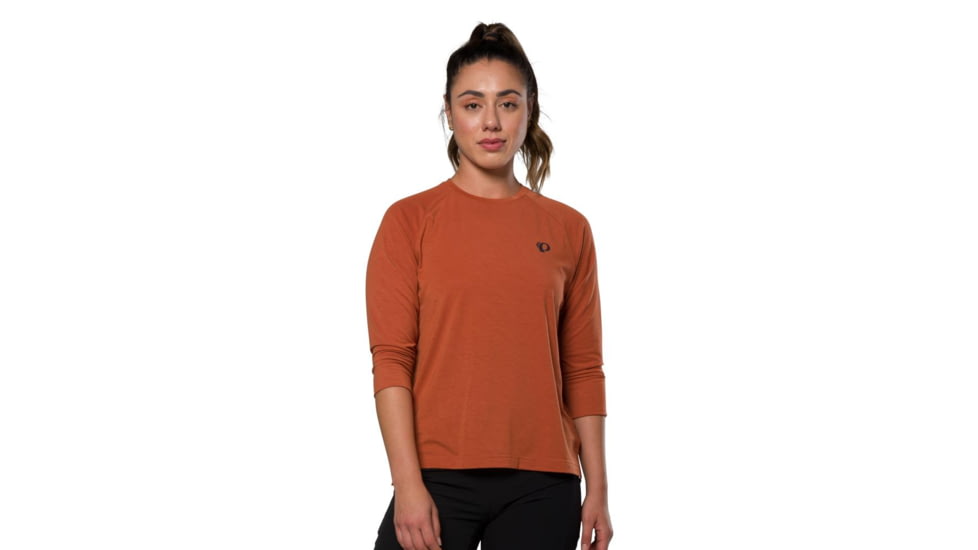 Pearl Izumi Canyon Merino 3/4 Sleeve Jersey - Womens, Clay, Medium, 7696316596395
