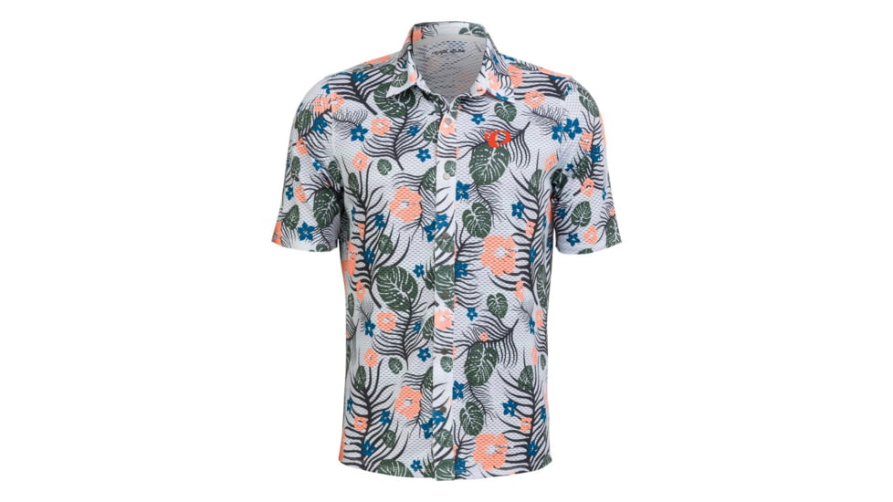 Pearl Izumi Canyon Tech Snap Short Sleeve - Mens, Highrise Tropical, Large, 7557656969387
