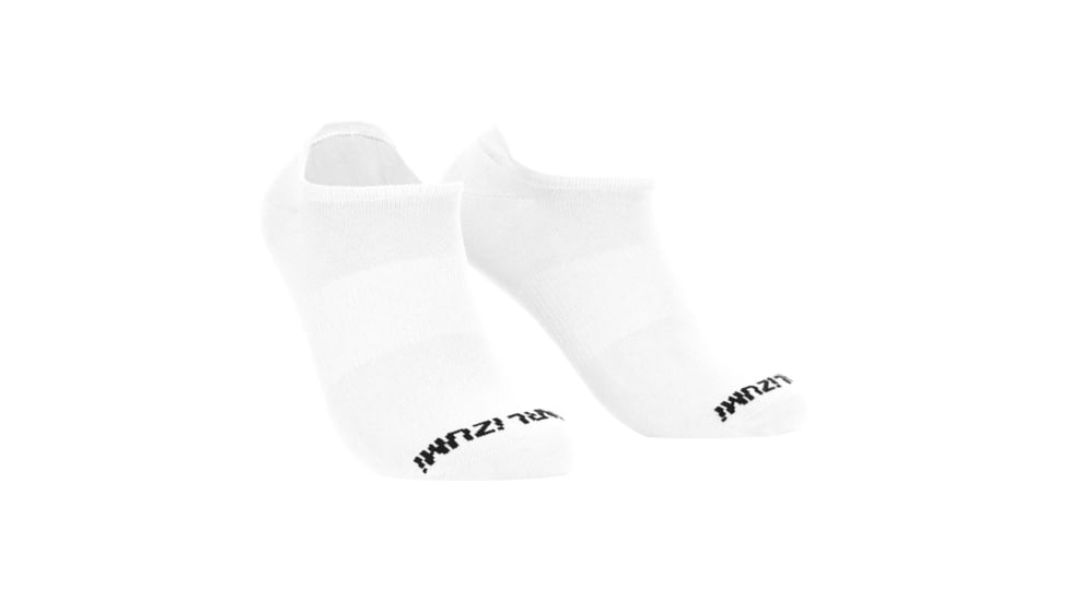 Pearl Izumi Transfer No Show Cycling Socks, White, Large, 7872067502251