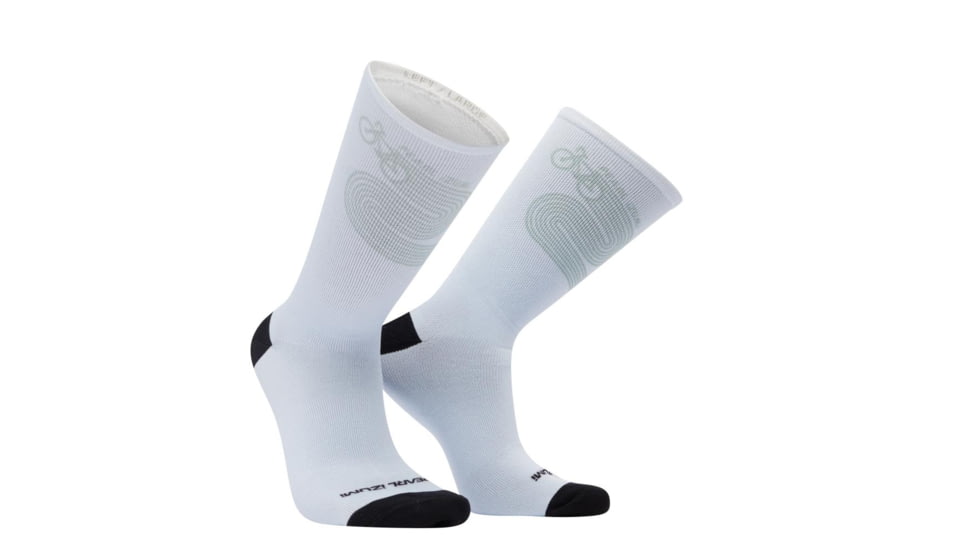 Pearl Izumi Transfer Tall Cycling Socks, Bike Swoosh 2024, Blue, One Size, 14623660573037