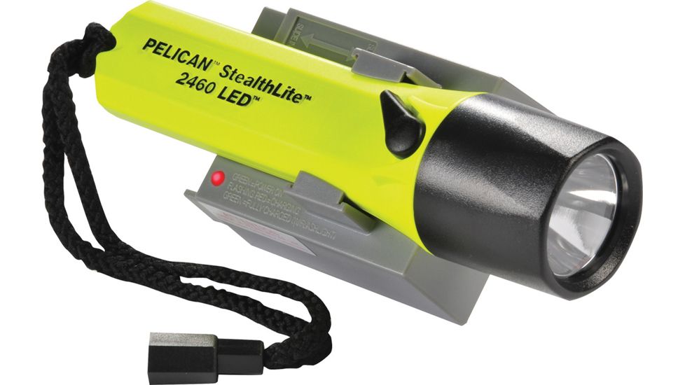 Pelican 2460C, Stlth-Led, 110v, Yellow, 2460-016-245