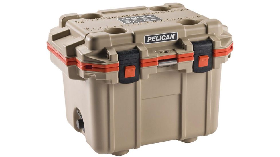 Pelican 55QW Wheeled Tailgate Cooler, Tan, 55 QT, 55QW-2-TAN
