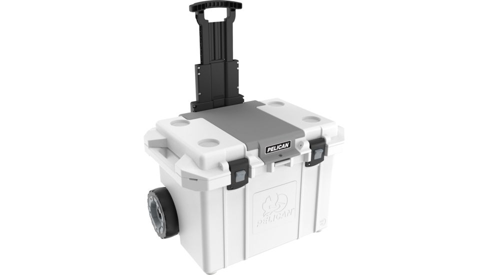 Pelican 55QW Wheeled Tailgate Cooler, White, 55 QT, 55QW-1-WHT