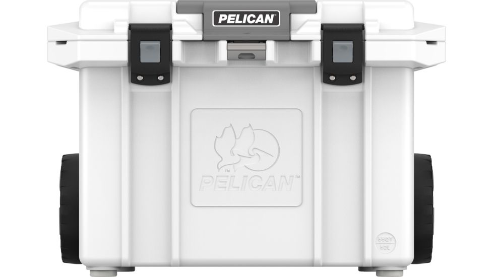 Pelican 55QW Wheeled Tailgate Cooler, White, 55 QT, 55QW-1-WHT