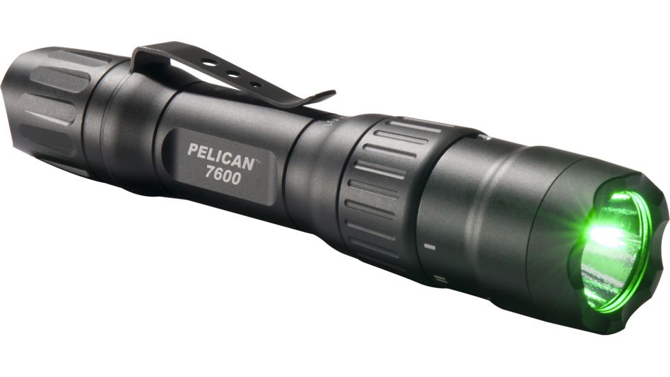 Pelican 7600, 3-Color Led Li-Ion Rechargeable, Black, 076000-0000-110