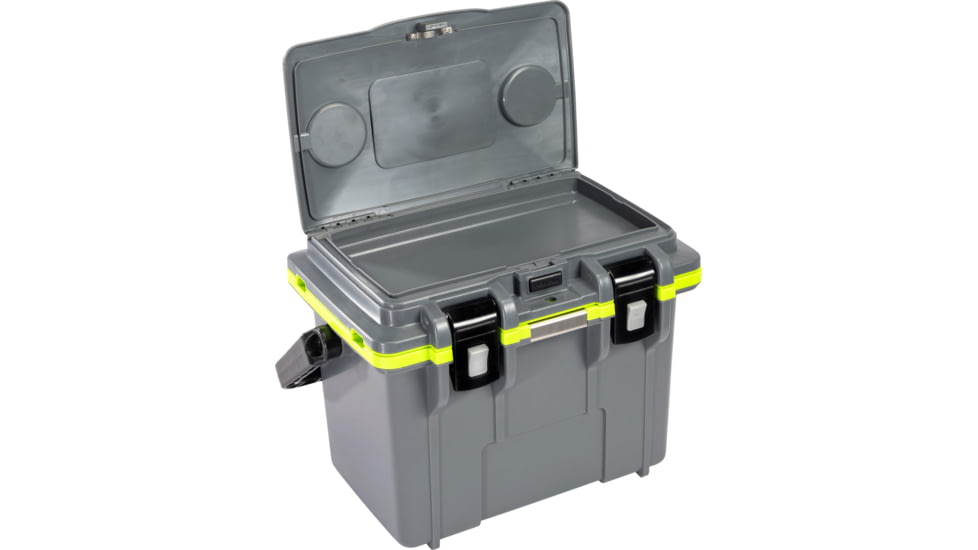 Pelican Elite Hard Cooler, 13.25 L, Dark Grey/Earth Green, 14Q-1-DKGRYEGRN