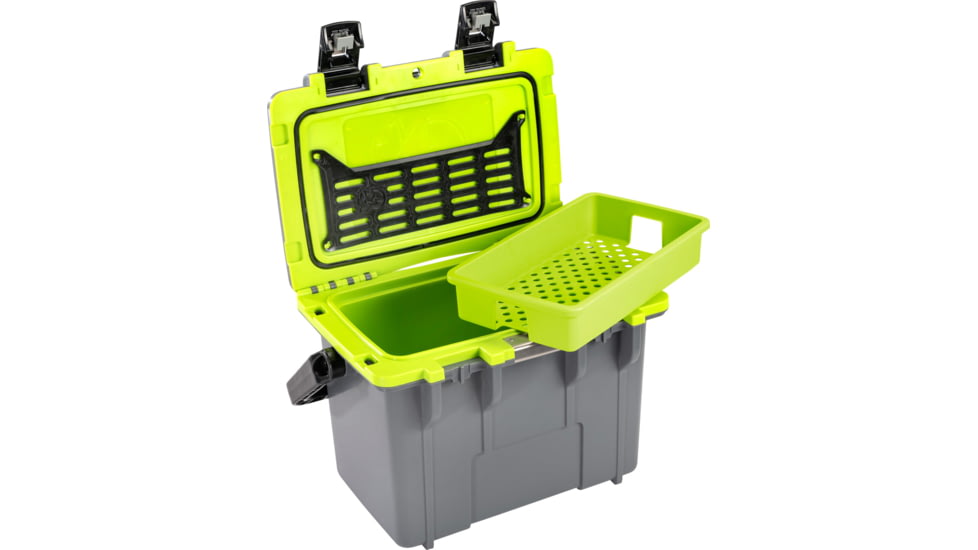Pelican Elite Hard Cooler, 13.25 L, Dark Grey/Earth Green, 14Q-1-DKGRYEGRN