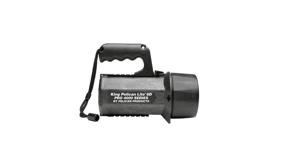 Pelican KingLite Pro 4000 8D Heavy Duty Spotlight w/Laser &amp; Wide Beam, Orange 4000B