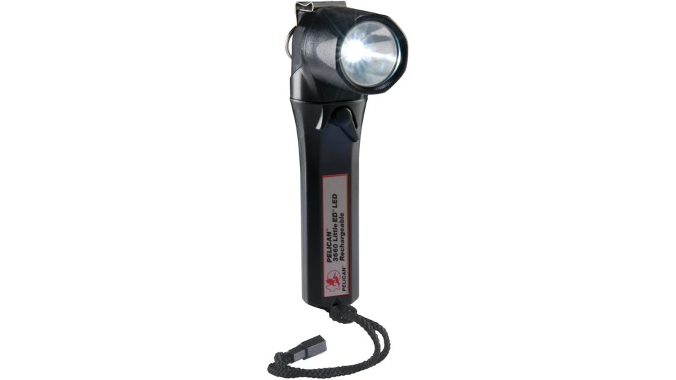 Pelican Little Ed 3660 Rechargeable Flashlight, with Battery Pack, Black, 3660-014-110