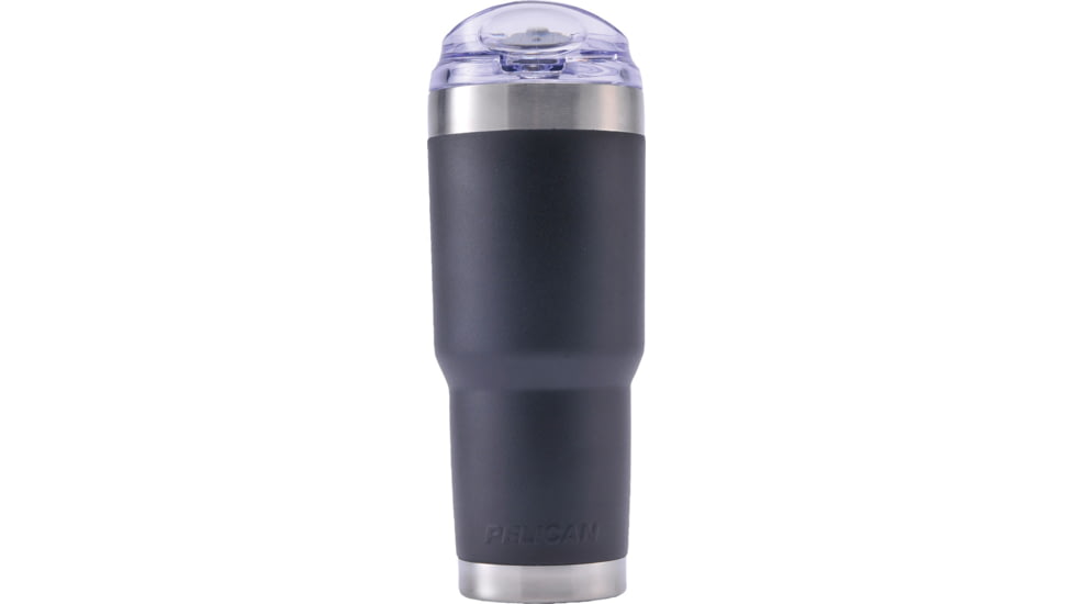Pelican Traveler 6 Pack Tumbler, Snap Lid &amp; Straw, Black, 32 oz. TRAV-SN32-BLK