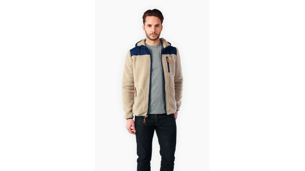 Penfield Carson Hooded Pile Fleece Jacket - Mens-Tan-Medium