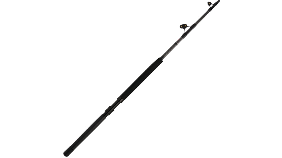 Penn Fishing Ally II Boat Conventional Rod, Saltwater, Handle Type D, 6ft. Rod Length, Heavy Power, Moderate Fast Action, 1 Piece, 30-50lb, Black Silver, ALLYBWII3050C60AR