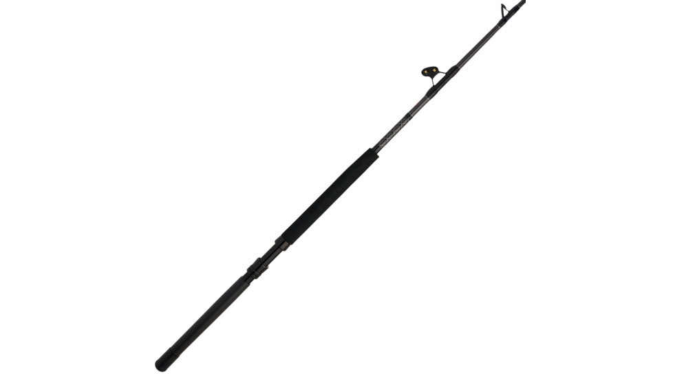 Penn Fishing Ally II Boat Conventional Rod, Saltwater, Handle Type D, 6ft. Rod Length, Heavy Power, Moderate Fast Action, 1 Piece, 50-80lb, 6, Black Silver, ALLYBWII5080C60RS