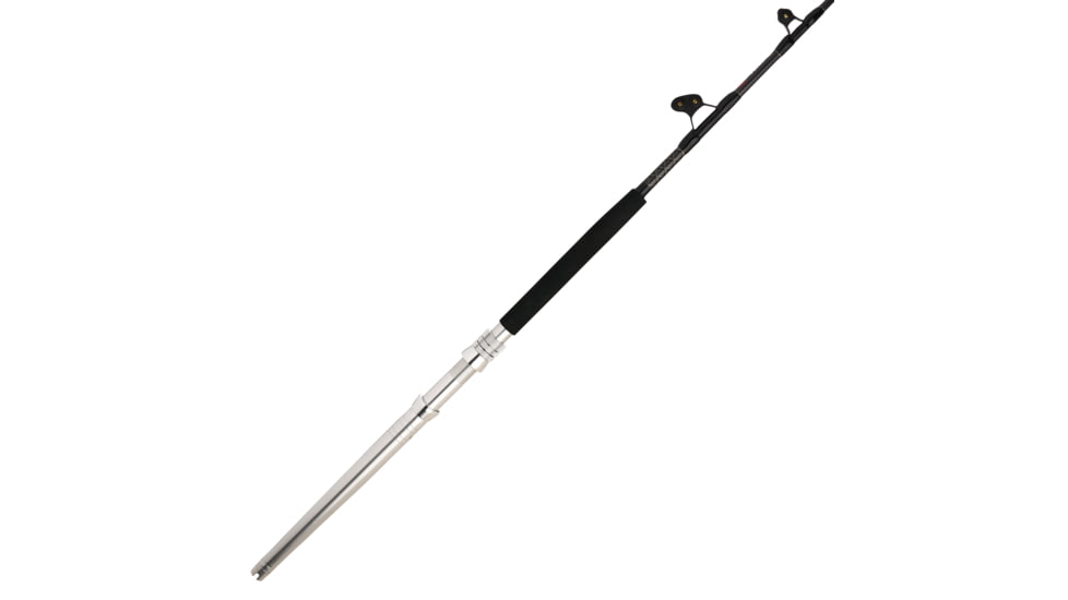 Penn Fishing Ally II Boat Conventional Rod, Saltwater, Handle Type E, 6ft. Rod Length, Extra Heavy Power, Moderate Fast Action, 1 Piece, Black Silver, ALLYBWII80130C60AR