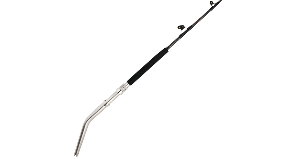 Penn Fishing Ally II Boat Conventional Rod, Saltwater, Handle Type F, 6ft. Rod Length, Heavy Power, Moderate Fast Action, 1 Piece, Black Silver, ALLYBWII5080C60ARBB