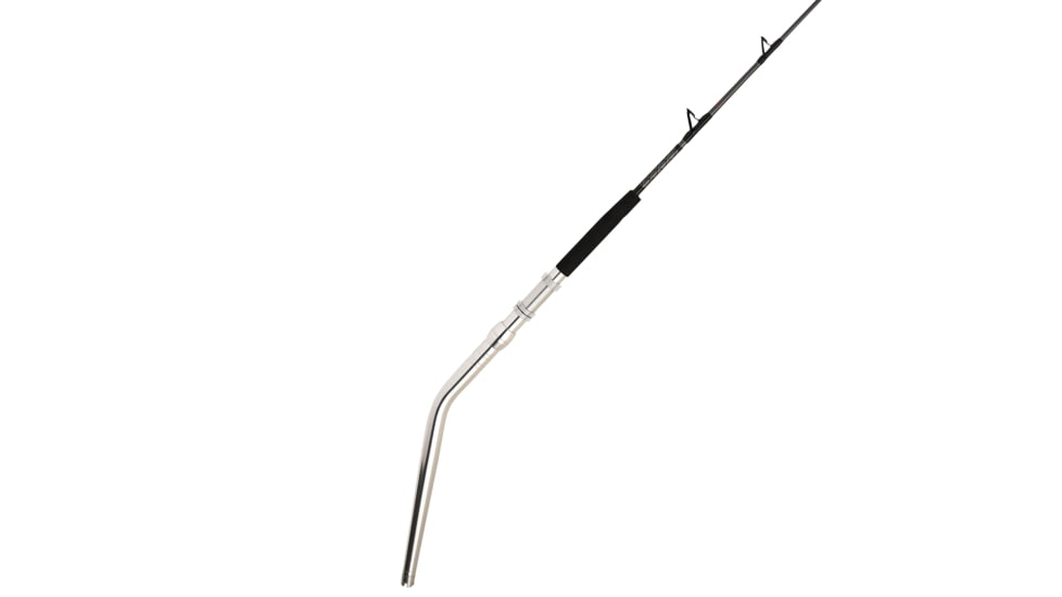 Penn Fishing Ally II Boat Conventional Rod, Saltwater, Handle Type H, 6ft. Rod Length, Extra Heavy Power, Moderate Action, 1 Piece, Black Silver, ALLYBWII80250C60DD