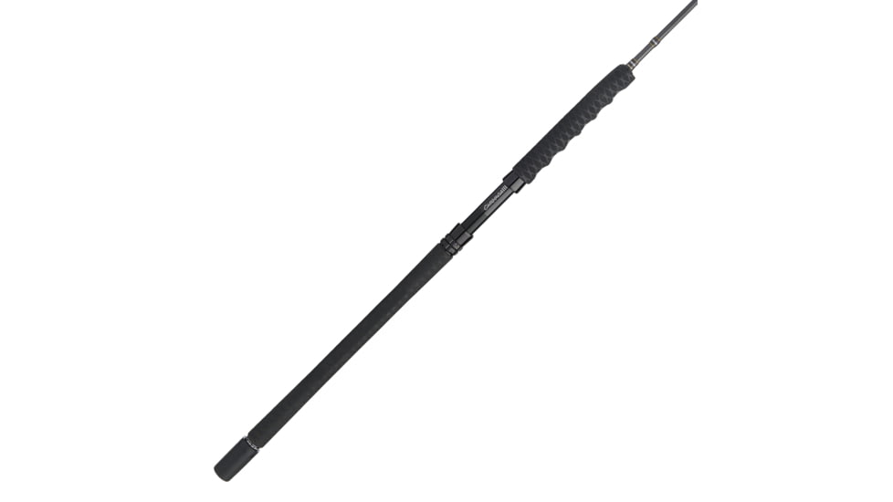 Penn Fishing Carnage III Jig Spinning Rod, Saltwater, Handle Type A, 6ft. 6in. Rod Length, Medium Power, Moderate Fast Action, 1 Piece, Silver/Black/Gold, CARJGIII3080S66