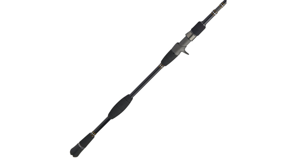 Penn Fishing Carnage III Slow Pitch Conventional Rod, Saltwater, Handle Type C, 8ft. Rod Length, Medium Heavy Power, Fast Action, 2 Pieces, Silver/Black/Gold, CARSPJIII450C80MH