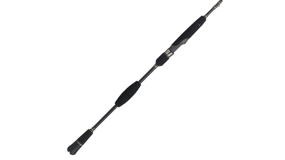 Penn Fishing Carnage III Slow Pitch Spinning Rod, Saltwater, Handle Type D, 6ft. 8in. Rod Length, Medium Heavy Power, Fast Action, 1 Piece, Silver/Black/Gold, CARSPJIII450S68MH