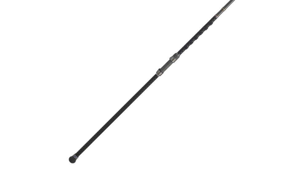 Penn Fishing Carnage III Surf Conventional Rod, Saltwater, Handle Type F, 10ft. Rod Length, Medium Power, Moderate Fast Action, 2 Pieces, Silver/Black/Gold, CARSFIII1530C10