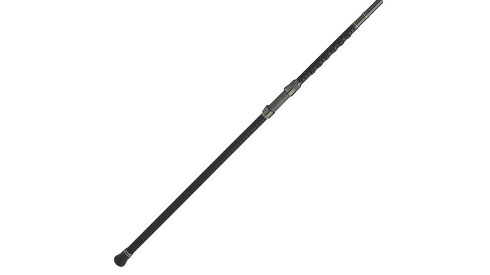 Penn Fishing Carnage III Surf Conventional Rod, Saltwater, Handle Type H, 12ft. Rod Length, Heavy Power, Moderate Fast Action, 2 Pieces, Silver/Black/Gold, CARSFIII3050C12