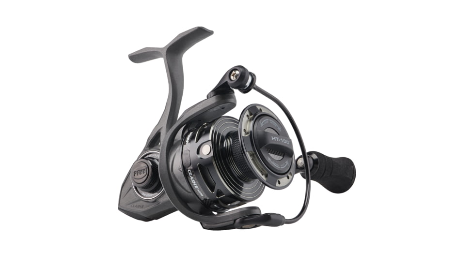 Penn Fishing Clash II Spinning Reel, 6.2/1, Right/Left, 4000, Grey/Black, CLAII4000