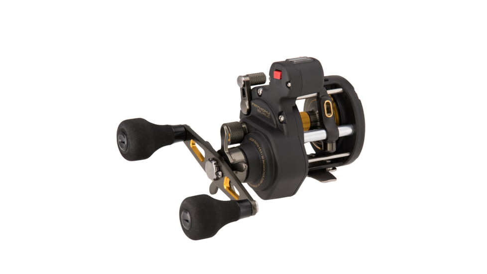 Penn Fishing Fathom II Level Wind Conventional Reel, 5.5/1, Right, 15, LC, Black Gold, FTHII15LWLC