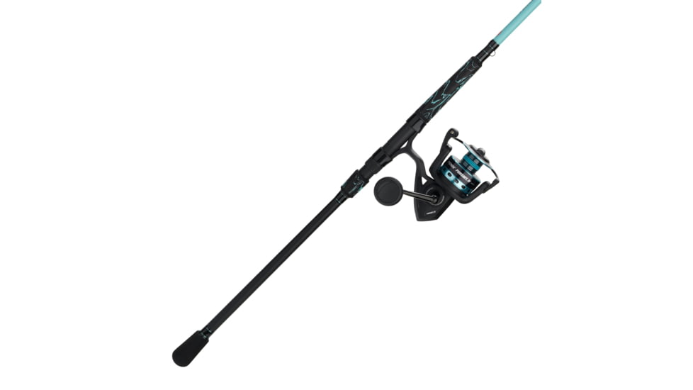 Penn Fishing Pursuit IV LE Combo, 5.6/1, Right/Left, 6000, 9ft. Rod Length, Medium Heavy Power, Moderate Fast Action, 2 Pieces Rod, Black/Seafoam Green, PURIV6000LE902MH
