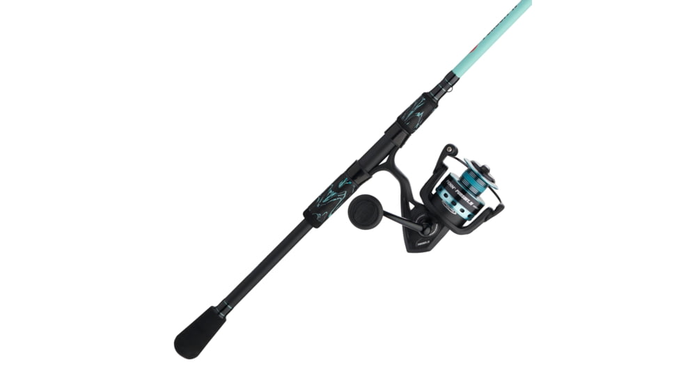 Penn Fishing Pursuit IV LE Combo, 6.2/1, Right/Left, 4000, 7ft. Rod Length, Medium Power, Fast Action, 1 Piece Rod, Black/Seafoam Green, PURIV4000LE701M