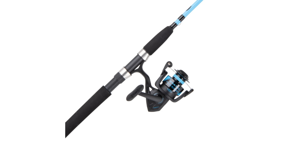Penn Fishing Wrath Combo, 6.2/1, Right/Left, 3000, 7ft. Rod Length, Medium Light Power, Moderate Fast Action, 2 Pieces Rod, Black/Blue, WRTH3000702ML