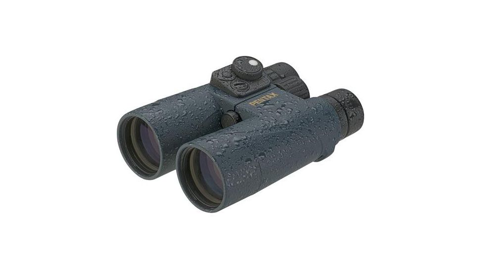 Pentax 7x50 Marine Roof Prism Waterproof Rangefinder Binocular, Limited Availability, Matte w/Case &amp; Strap, 88039