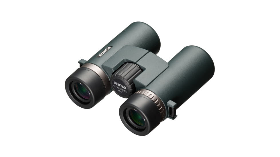 Pentax AD 10x32mm ED Roof Prism Binoculars, Dark Green, Compact, 62892