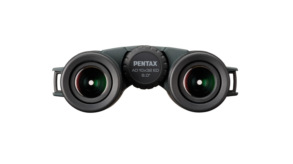 Pentax AD 10x32mm ED Roof Prism Binoculars, Dark Green, Compact, 62892