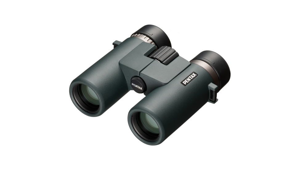 Pentax AD 10x32mm ED Roof Prism Binoculars, Dark Green, Compact, 62892