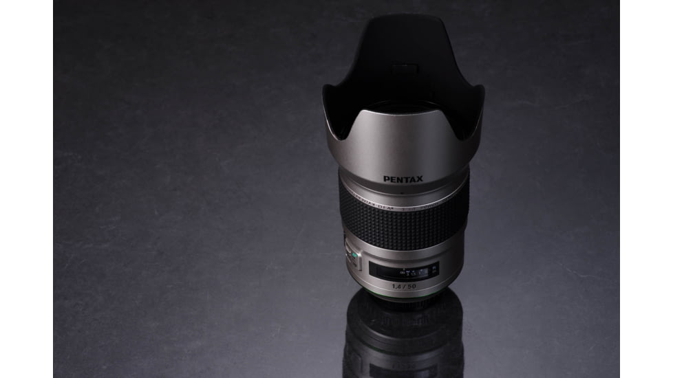 Pentax HD-D FA 50mm F1.4 SDM AW Edition Lens, Silver, 23340